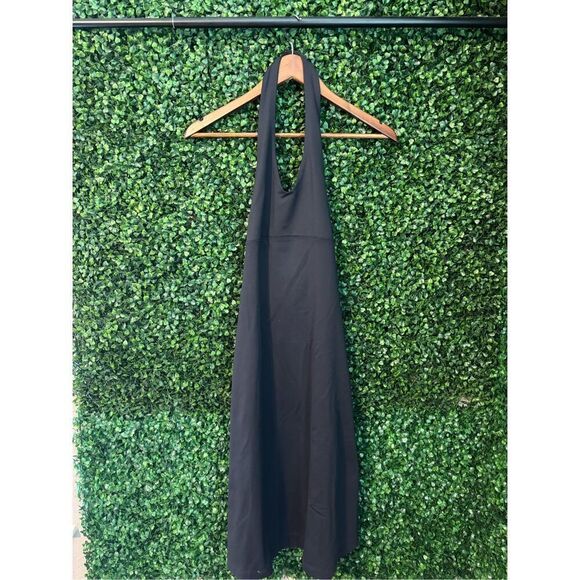 Patagonia Morning Glory Halter Back Dress Black Sz XS - Picture 2 of 5